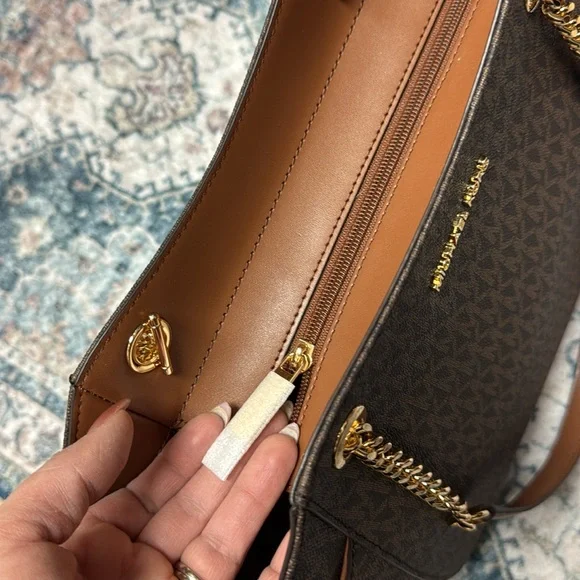 michael kors medium brown logo purse - Picture 4 of 4